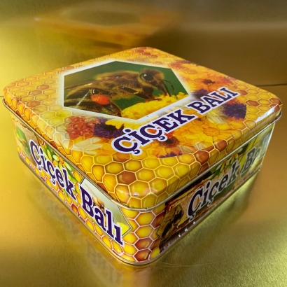 3 KG Kare Petek Balı Kutusu (2 Kat)